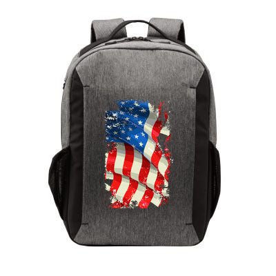 USA Distressed Waving American Flag Vector Backpack