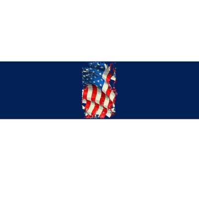 USA Distressed Waving American Flag Bumper Sticker