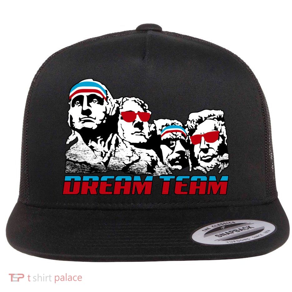 USA Dream Team Patriotic Flat Bill Trucker Hat