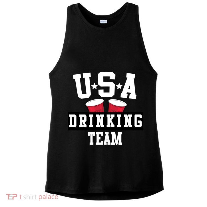 USA Drinking Team Ladies PosiCharge Tri-Blend Wicking Tank