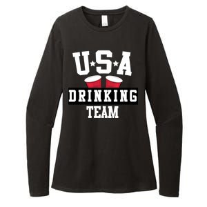 USA Drinking Team Womens CVC Long Sleeve Shirt