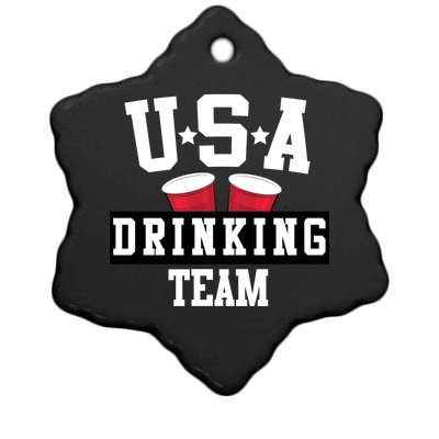 USA Drinking Team Ceramic Star Ornament