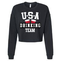 USA Drinking Team Cropped Pullover Crew