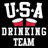 USA Drinking Team Cropped Pullover Crew