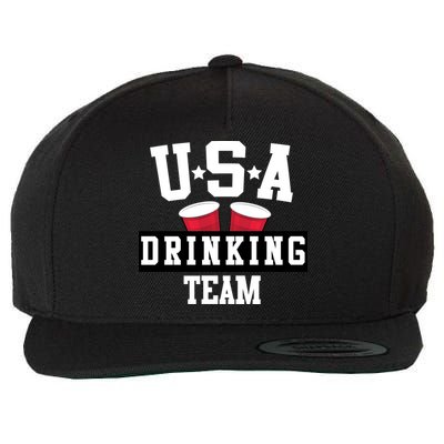 USA Drinking Team Wool Snapback Cap