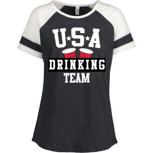 USA Drinking Team Enza Ladies Jersey Colorblock Tee