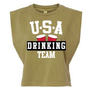 USA Drinking Team Garment-Dyed Women's Muscle Tee