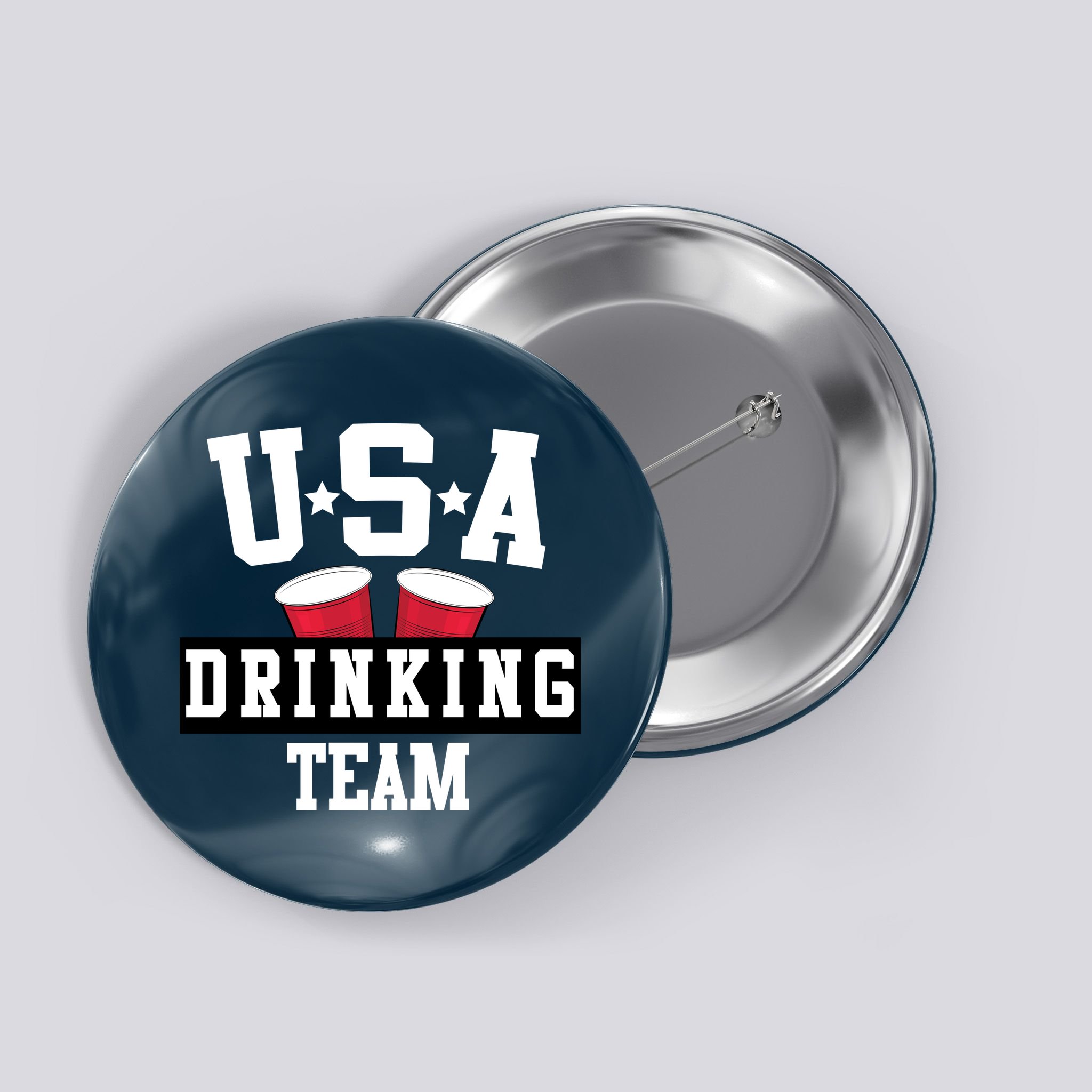 USA Drinking Team Button