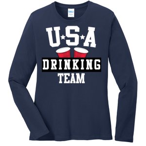 USA Drinking Team Ladies Long Sleeve Shirt