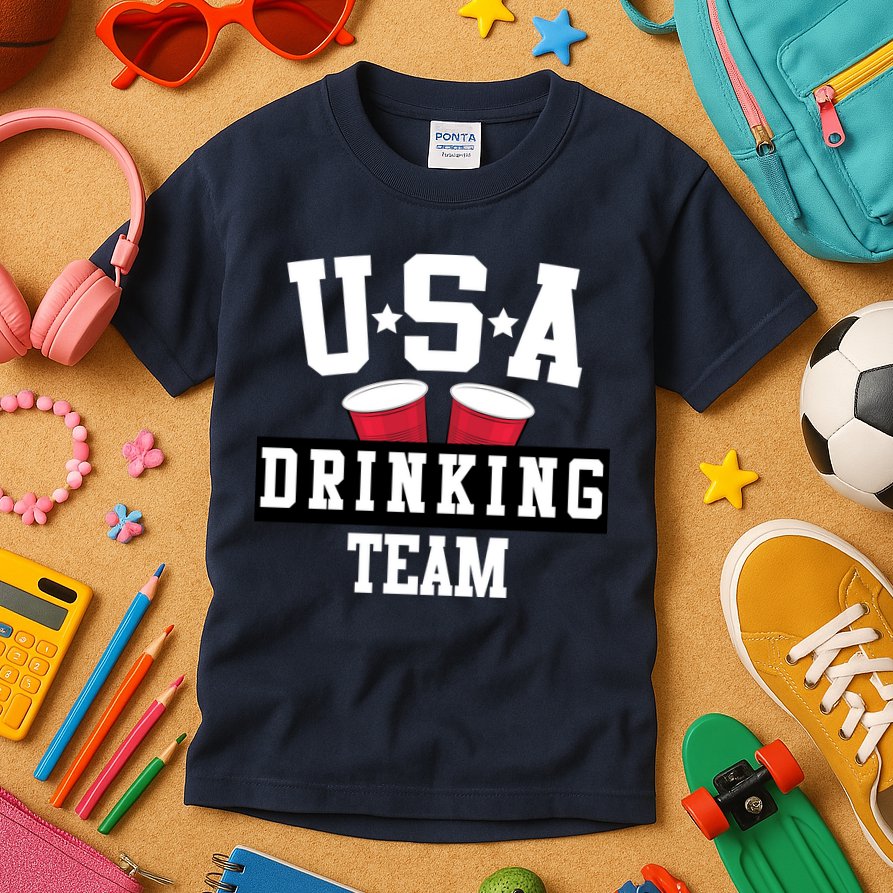 USA Drinking Team Kids T-Shirt