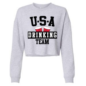 USA Drinking Team Cropped Pullover Crew