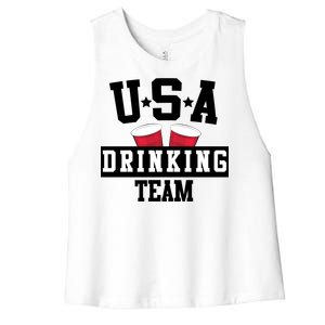 USA Drinking Team Women's Racerback Cropped Tank