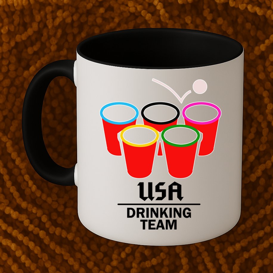 USA Drinking Team Beer Pong Mug