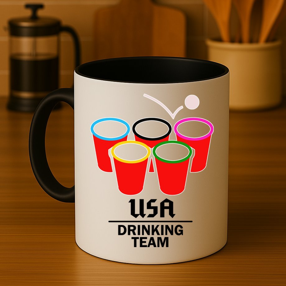 USA Drinking Team Beer Pong Mug