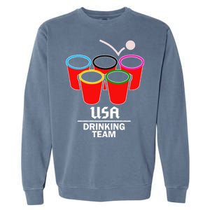 USA Drinking Team Beer Pong Garment-Dyed Sweatshirt