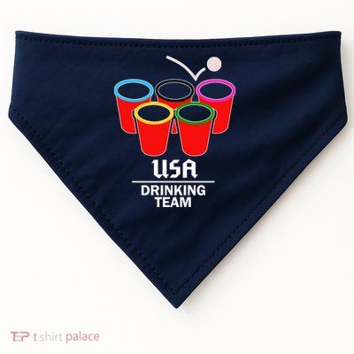 USA Drinking Team Beer Pong USA-Made Doggie Bandana