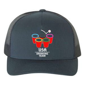 USA Drinking Team Beer Pong Yupoong Adult 5-Panel Trucker Hat