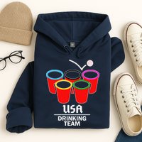 USA Drinking Team Beer Pong Hoodie