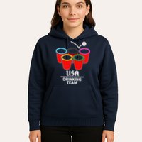 USA Drinking Team Beer Pong Hoodie