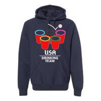 USA Drinking Team Beer Pong Premium Hoodie