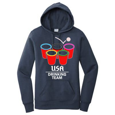 USA Drinking Team Beer Pong Women's Pullover Hoodie