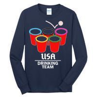 USA Drinking Team Beer Pong Tall Long Sleeve T-Shirt