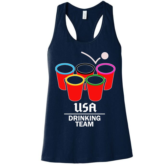 USA Drinking Team Beer Pong Womens Tank Top