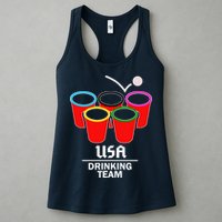 USA Drinking Team Beer Pong Womens Tank Top
