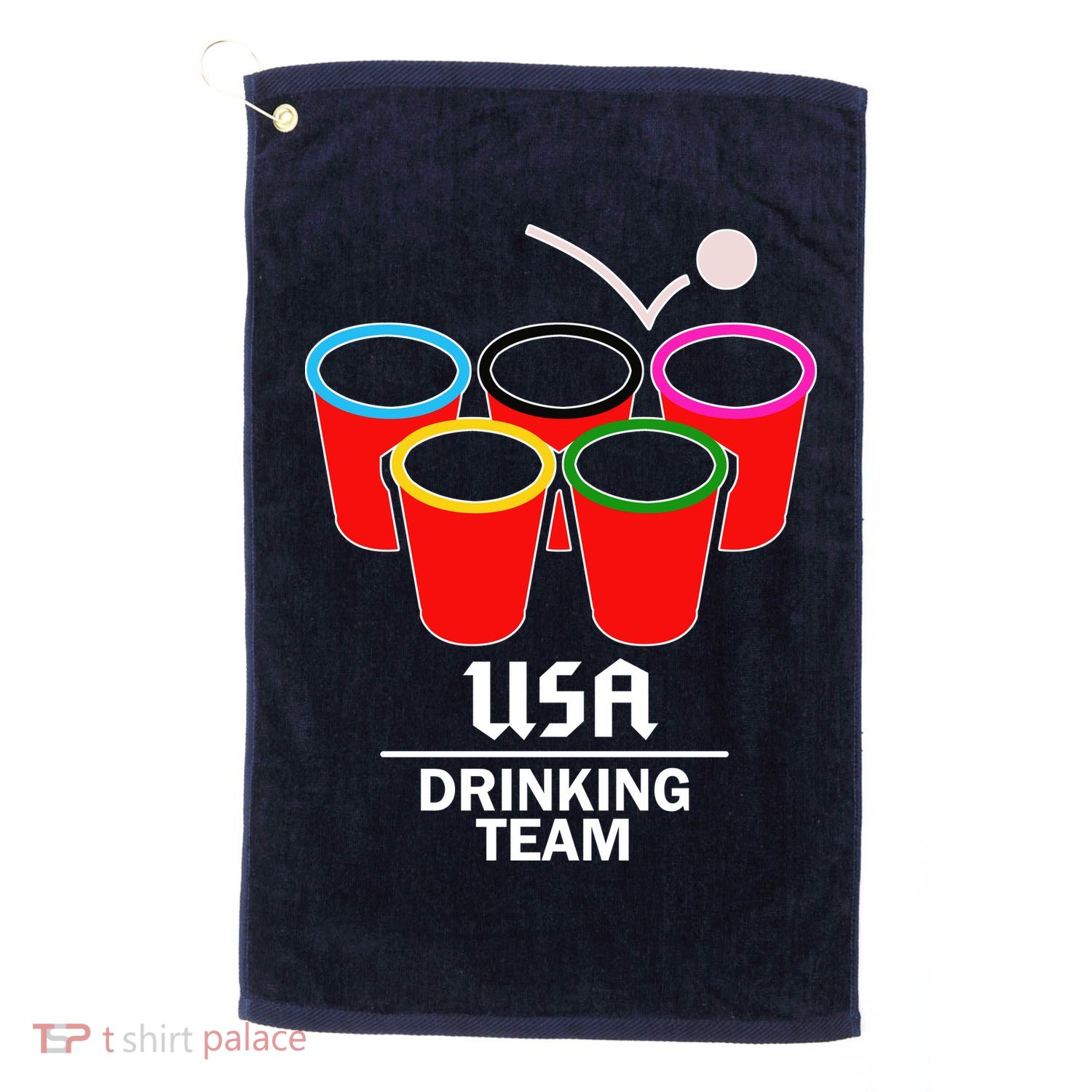 USA Drinking Team Beer Pong Golf Towel