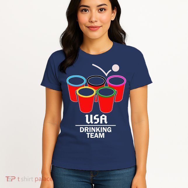 USA Drinking Team Beer Pong Women's T-Shirt