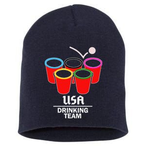 USA Drinking Team Beer Pong Short Acrylic Beanie