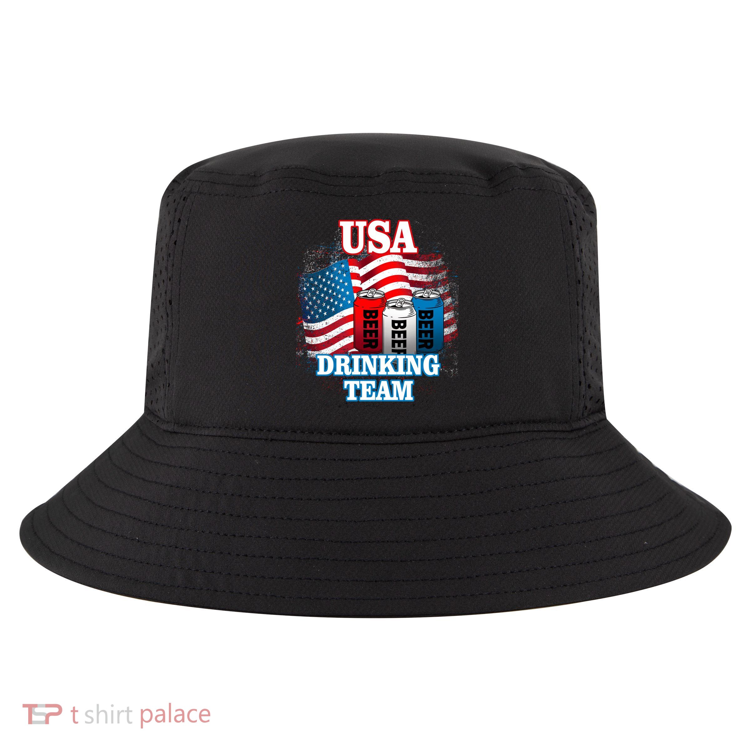 USA Drinking Team Flag Cool Comfort Performance Bucket Hat