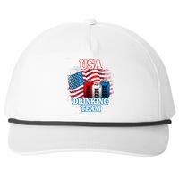 USA Drinking Team Flag Snapback Five-Panel Rope Hat