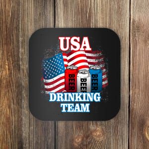 USA Drinking Team Flag Coaster