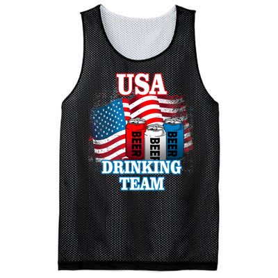 USA Drinking Team Flag Mesh Reversible Basketball Jersey Tank