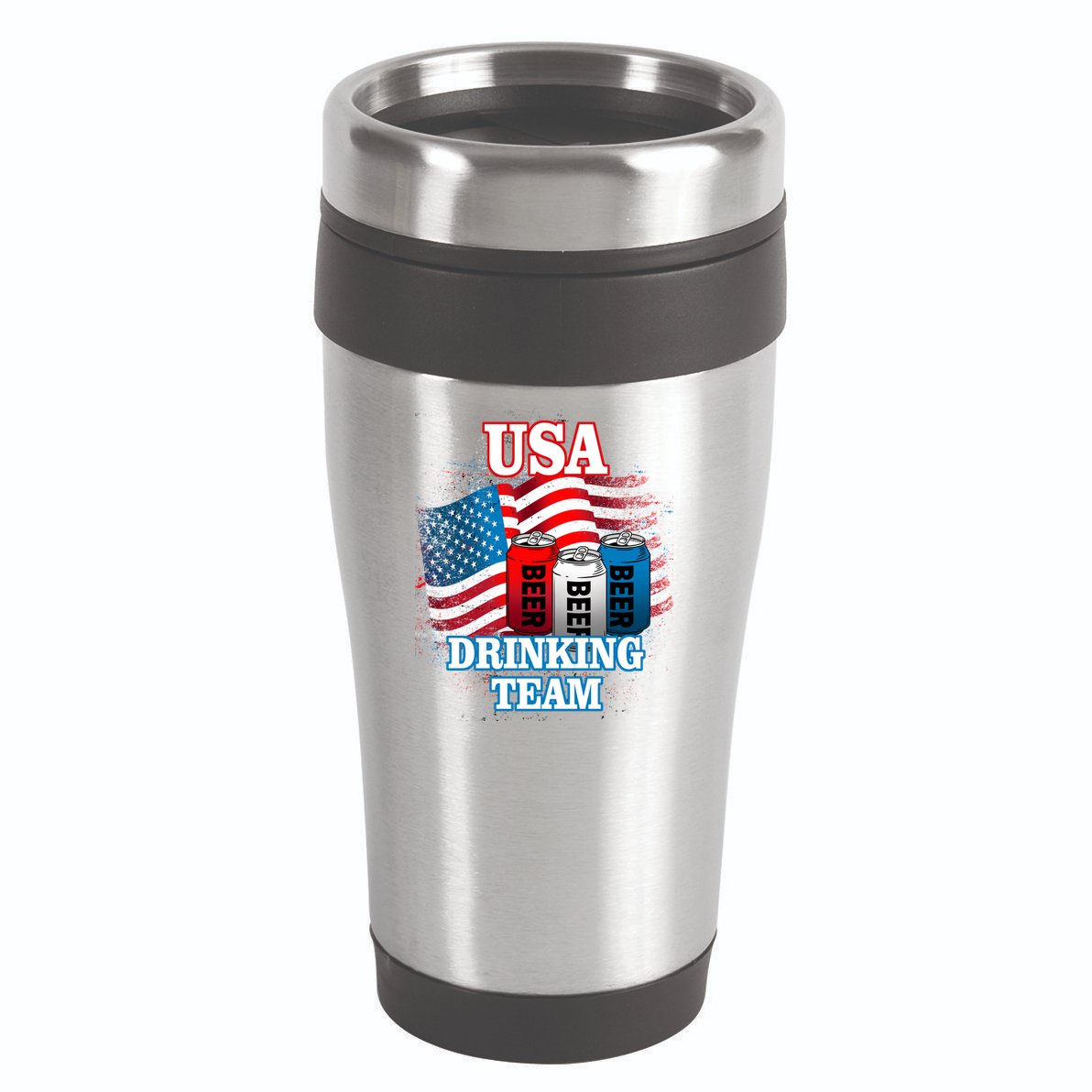 USA Drinking Team Flag 16oz Travel Tumbler