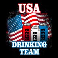 USA Drinking Team Flag Magnet