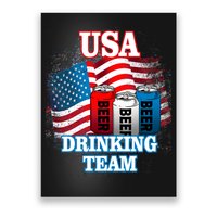 USA Drinking Team Flag Poster