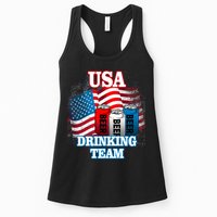 USA Drinking Team Flag Womens Tank Top