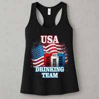 USA Drinking Team Flag Womens Tank Top