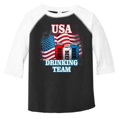 USA Drinking Team Flag Toddler Fine Jersey T-Shirt