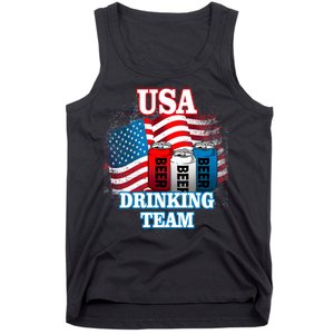 USA Drinking Team Flag Tank Top