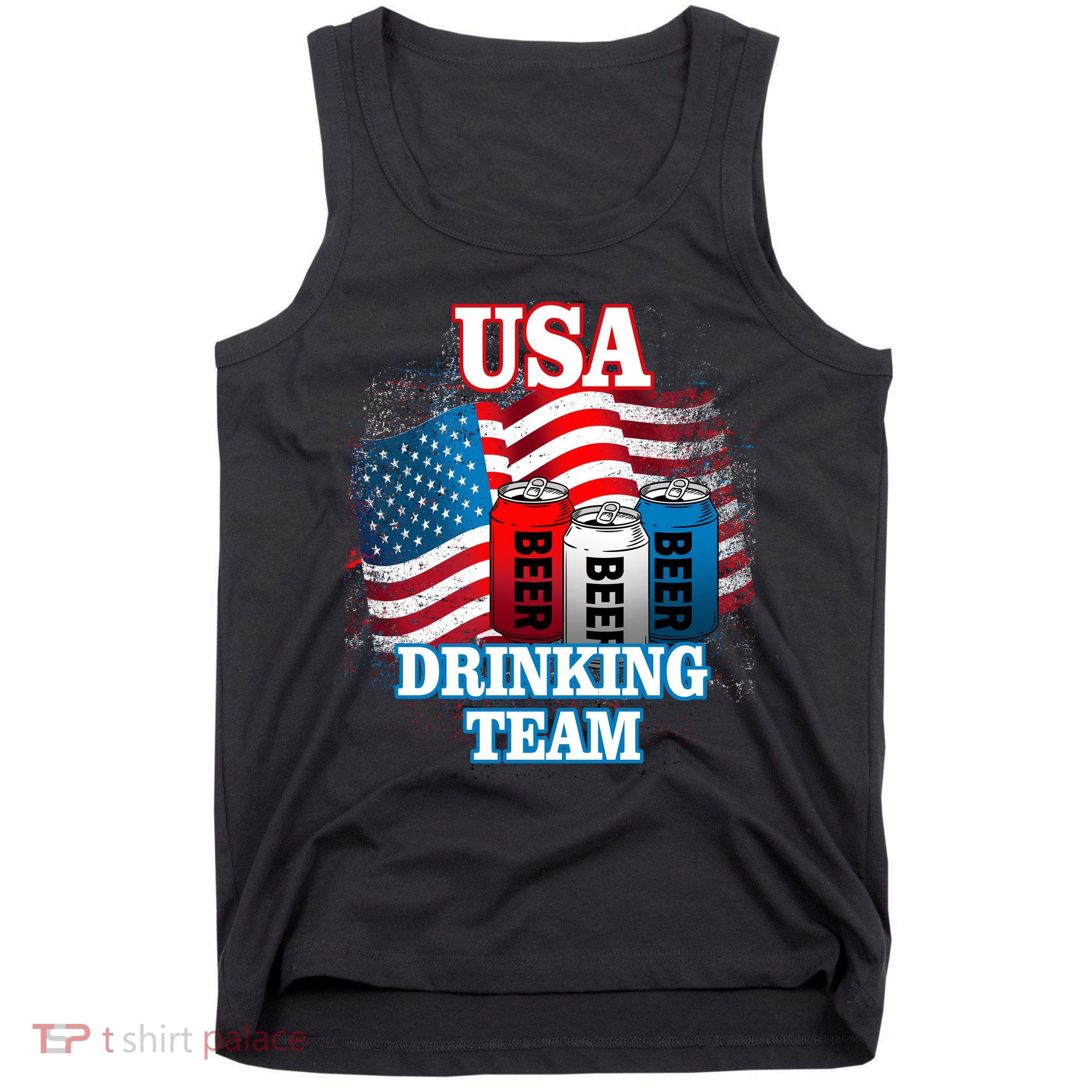 USA Drinking Team Flag Tank Top