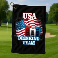 USA Drinking Team Flag Golf Towel
