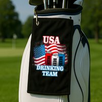 USA Drinking Team Flag Golf Towel