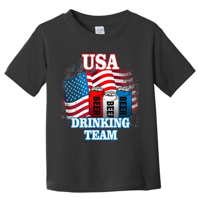USA Drinking Team Flag Toddler T-Shirt
