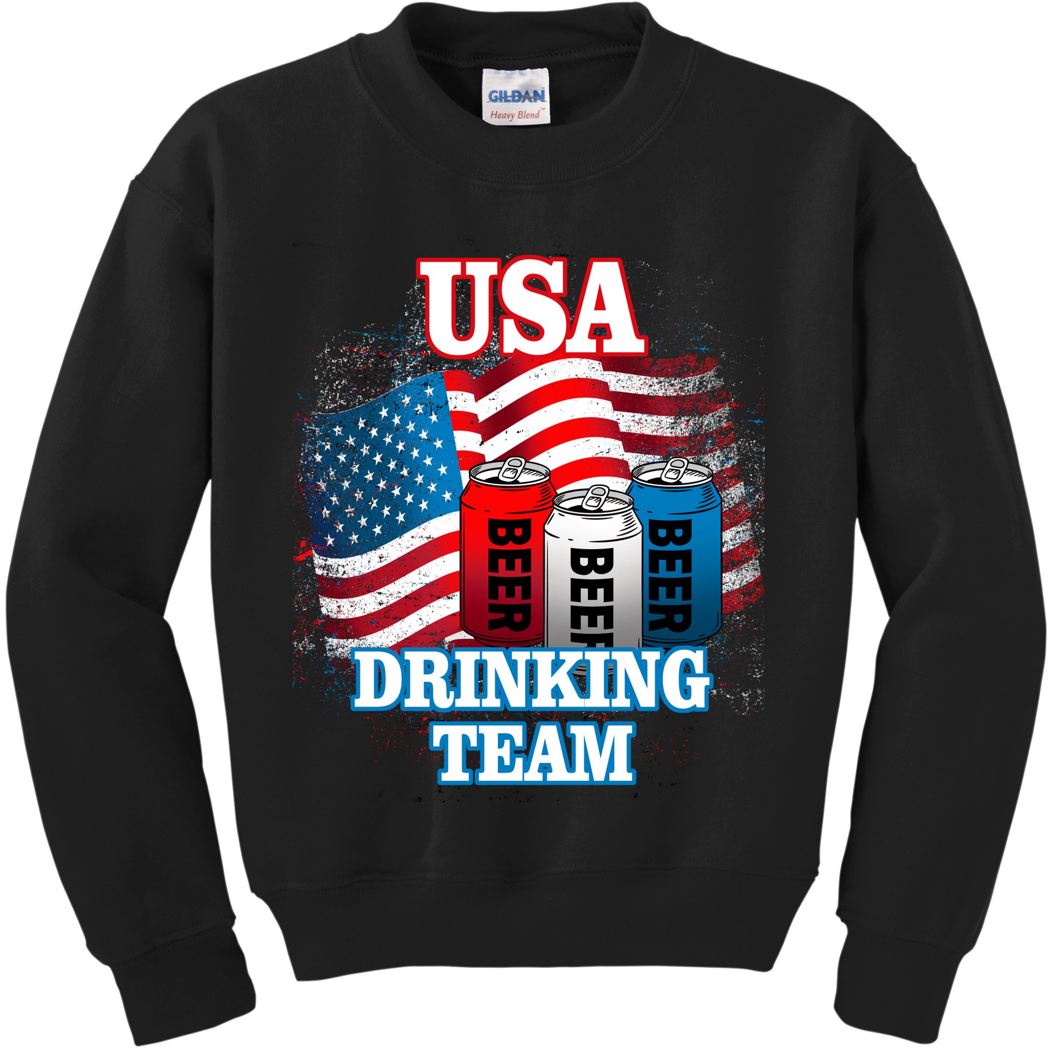 USA Drinking Team Flag Kids Sweatshirt