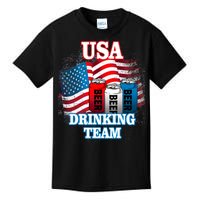 USA Drinking Team Flag Kids T-Shirt