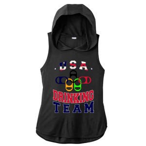 USA Drinking Team Sport Ladies PosiCharge Tri-Blend Wicking Draft Hoodie Tank