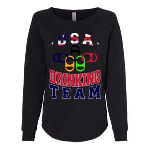 USA Drinking Team Sport Womens California Wash Sweatshirt